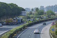 El control del accidente mortal en la AP-4 era por narcotráfico y doblaba los efectivos mínimos que exige el protocolo