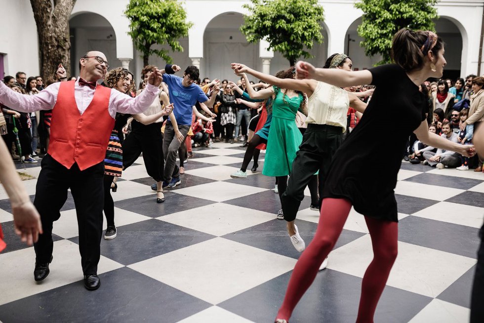 Actuación de swing en el Centro de Iniciativas Culturales de la Universidad de Sevilla.
