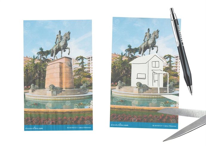 Intervención de Concéntrico 2024 en el Monumento a Espartero