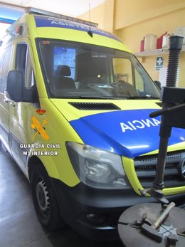Ambulancia interceptada en Ceuta con hachís