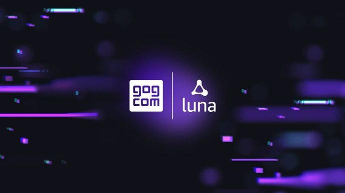 Logotipos de la tienda de videojuegos GOG y la plataforma de juego Amazon Luna