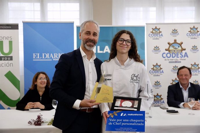 La alumna del IES Peñacastillo María Teresa Bárcena gana el premio 'Chef Cantabria 2024'