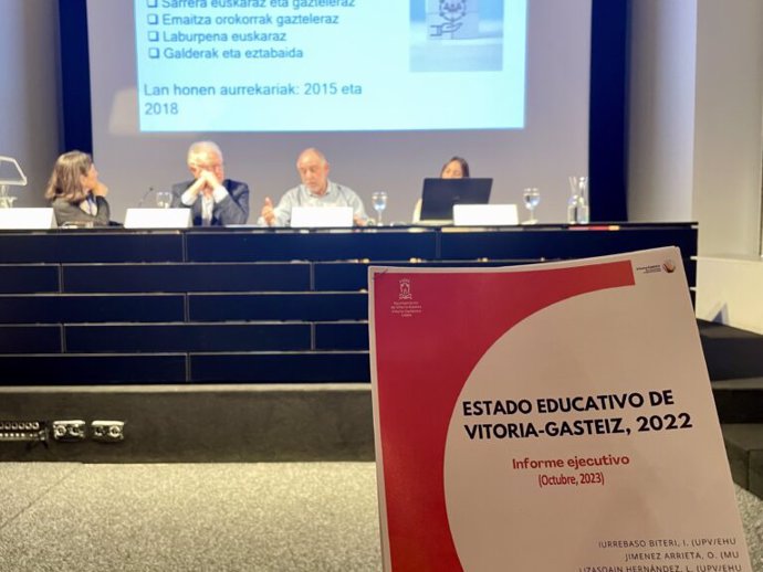 Presentación del informe sobre el 'Estado Educativo de Vitoria-Gasteiz 2022'