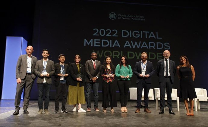 Archivo - WAN-IFRA entrega los premios 2022 Digital Media Awards Worldwide.