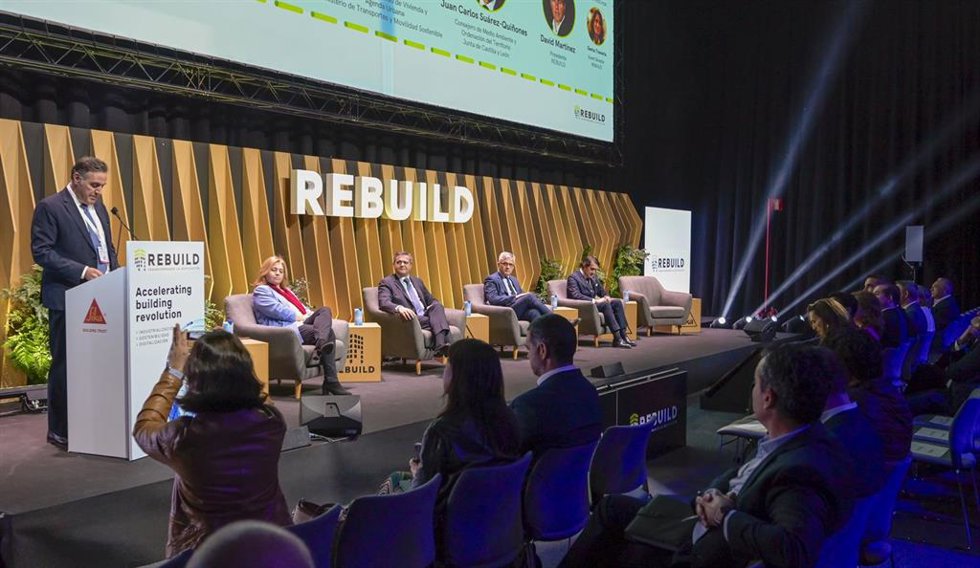 El secretario de Estado de Vivienda y Agenda Urbana, David Lucas, en el encuentro 'Rebuild 2024'.