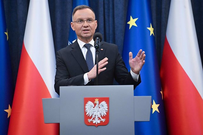 Archivo - El presidente de Polonia, Andrzej Duda