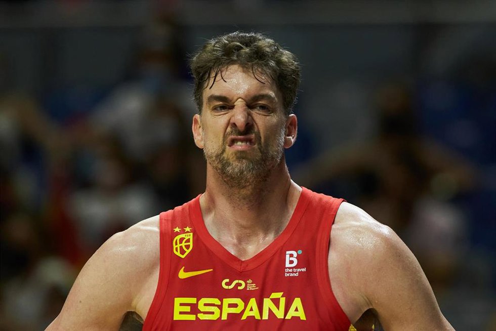 Archivo - Pau Gasol of Spain during friendly match between Spain and France to preparation to Tokyo 2021 Olympics Games at Martin Carpena Stadium on July 08, 2021 in Malaga, Spain