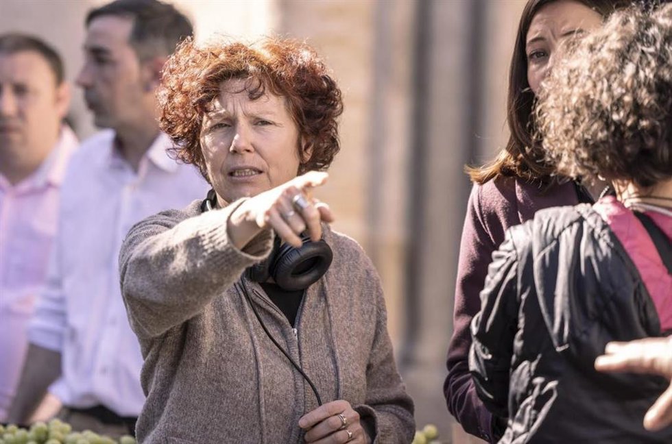 Icíar Bollaín, Durante El Rodaje De La Película Sobre Nevenka En Zamora