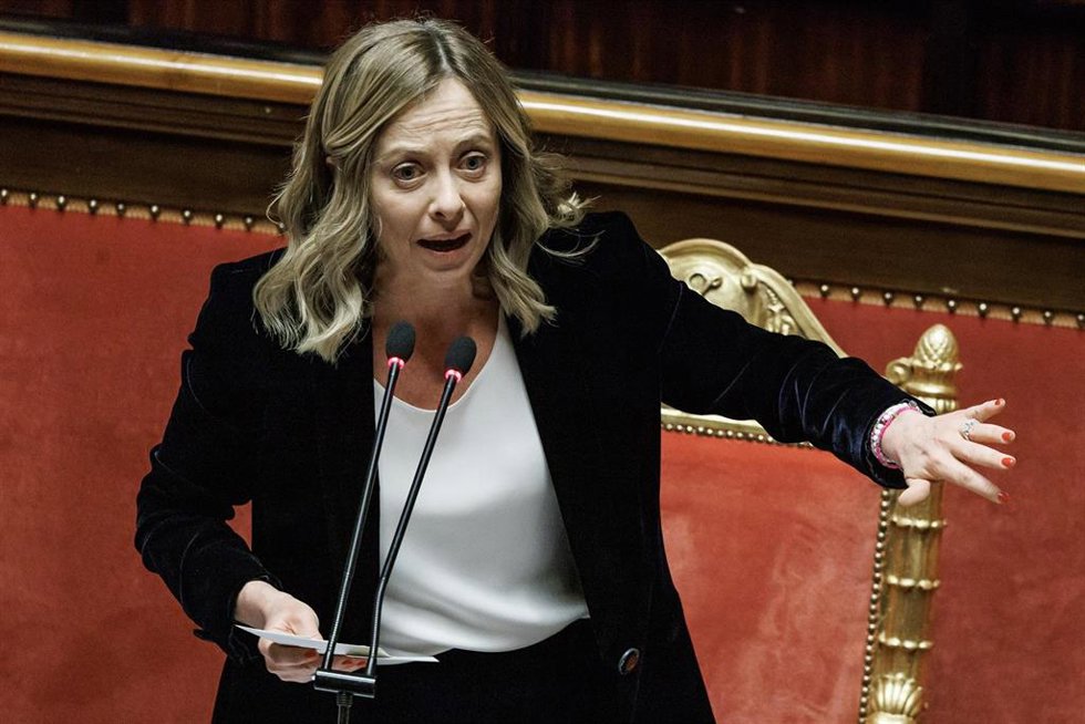La primera ministra de Italia, Giorgia Meloni