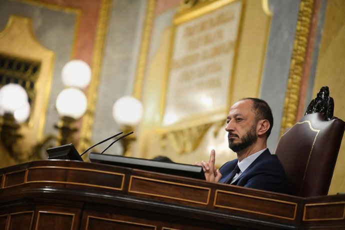 El vicepresidente del Congreso, Alfonso Rodríguez Gómez de Celis, durante una sesión plenaria