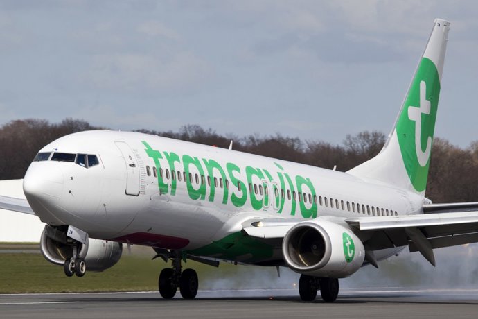 Archivo - Boeing 737 de Transavia France