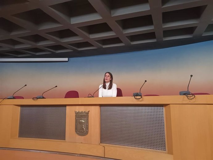 La portavoz de Más Madrid en el Ayuntamiento, Rita Maestre, en rueda de prensa