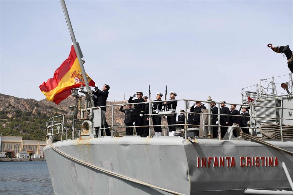 Acto de despedida del patrullero de altura (PA) 'Infanta Cristina'