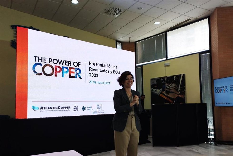 La directora general de Atlantic Copper, Macarena Gutiérrez.