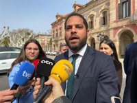 Garriga (Vox) llama a "impedir a toda costa" la propuesta de financiación singular para Cataluña