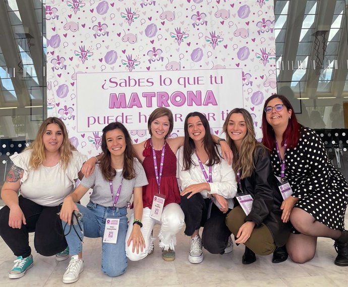 Matronas residentes en un congreso celebrado en Oviedo.