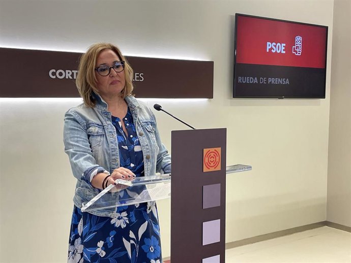 La portavoz del PSOE Aragón, Mayte Pérez.