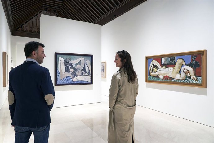 Visitantes en la muestra 'Pablo Picasso: Estructuras de la Invención. La unidad de una obra'