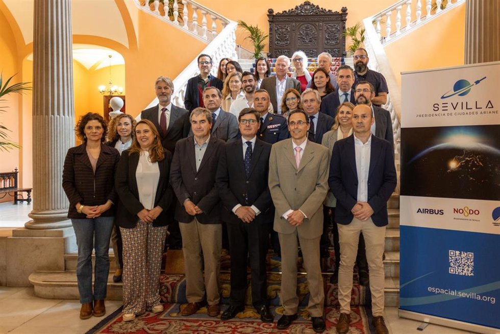 El Ayuntamiento acoge el segundo encuentro del Foro del Espacio de la Presidencia Espacial Europea de sevilla 2024.