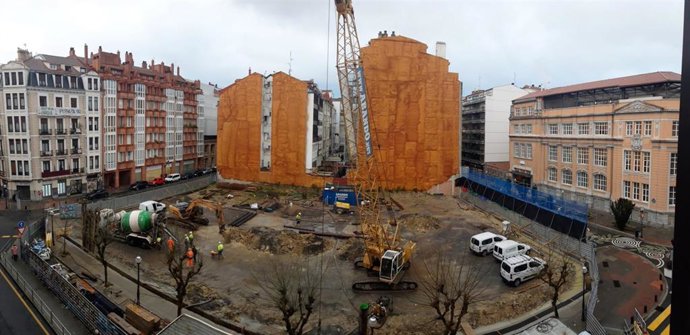 Archivo - Obras del proyecto del Obispado de Bilbao y Mutualia en Bilbao