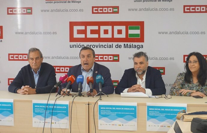 CCOO Málaga impulsa jornada técnica de la Mesa Social del Agua para abordar reformas estructurales ante "la peor sequía".
