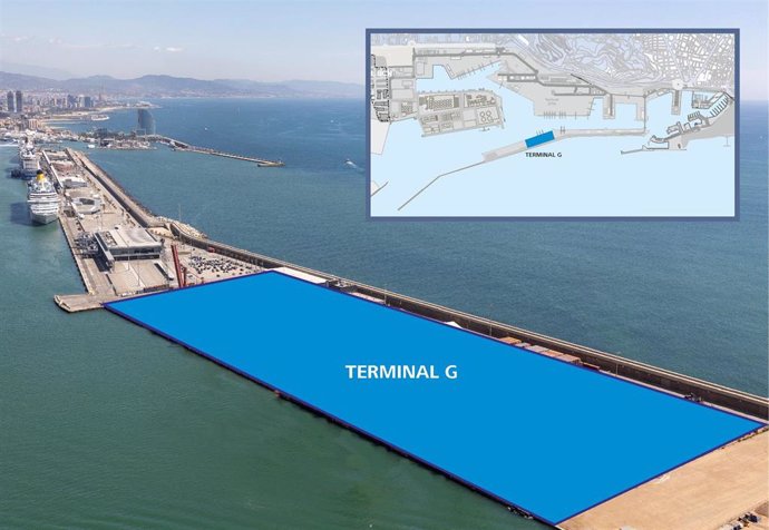 Imagen de donde estará situada la futura  Terminal G de cruceros.