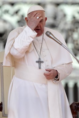 March 20,  2024 - POPE FRANCIS during this wednesday General Audience in St. Peter's Square at the Vatican  - Vatican City State  ÂEvandroInetti_via ZUMA Wire