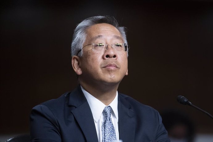 Archivo - July 28, 2021, Washington, District of Columbia, USA: Donald Lu appears before a Senate Committee on Foreign Relations hearing for his nomination to be Assistant Secretary for South Asian Affairs, in the Dirksen Senate Office Building in Washing