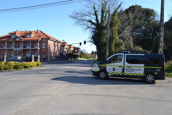 Control de alcoholemia de la Guardia Civil de Tráfico en Asturias