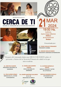 Semergen presenta en Badajoz el documental Cerca de Ti