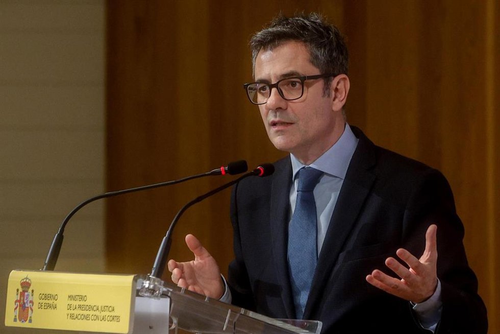 El ministro de la Presidencia, Justicia y Relaciones con las Cortes, Félix Bolaños, en la Galería de Colecciones Reales, a 20 de marzo de 2024, en Madrid (España).