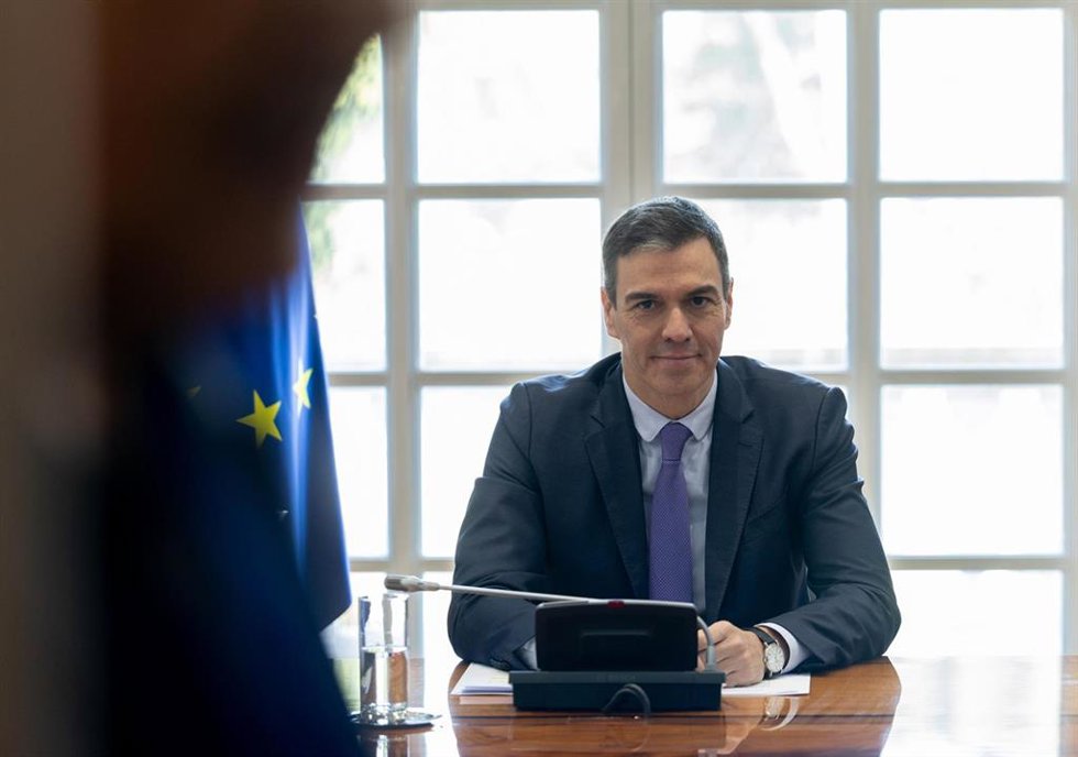 El presidente del Gobierno, Pedro Sánchez, 