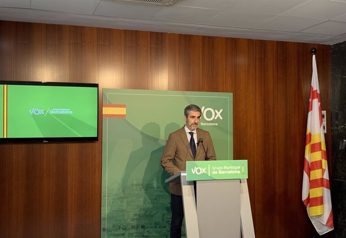 El líder de Vox a l'Ajuntament de Barcelona, Gonzalo de Oro