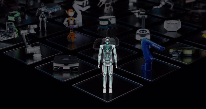 Representación de un robot humanoide