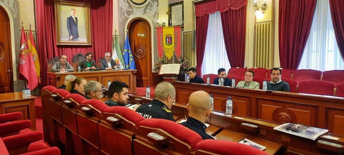 Reunión de la Junta Local de Seguridad en el Ayuntamiento de Badajoz