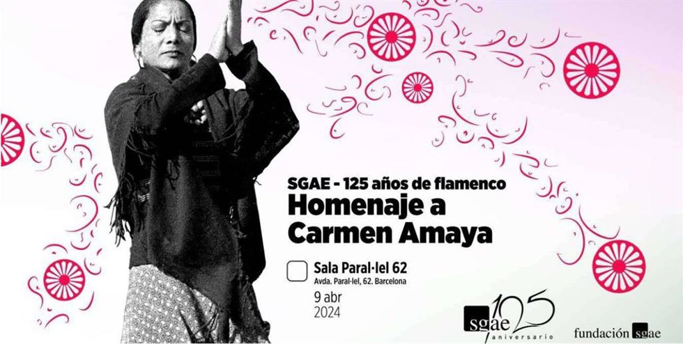 Cartel del homenaje a Carmen Amaya.