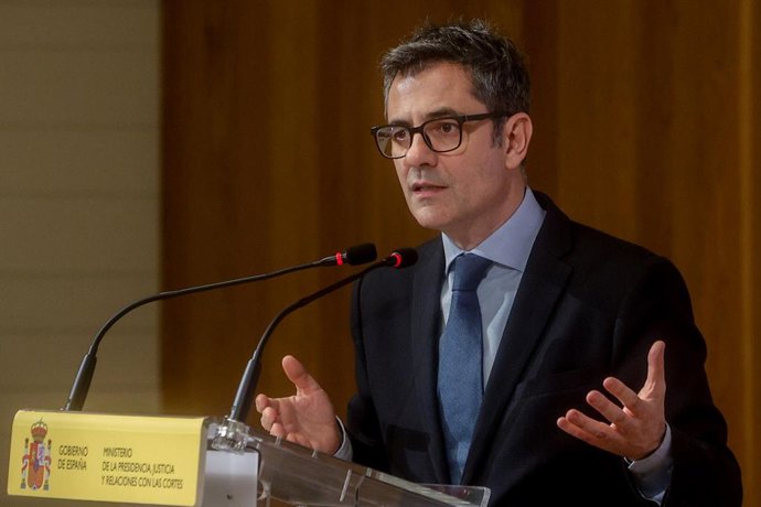 El ministre de Presidncia, Justícia i Relacions amb les Corts, Félix Bolaños
