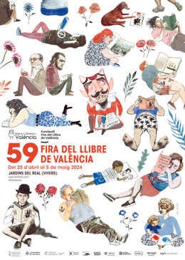 Cartel de la Feria del Libro de Valncia, obra de Ana Penyas