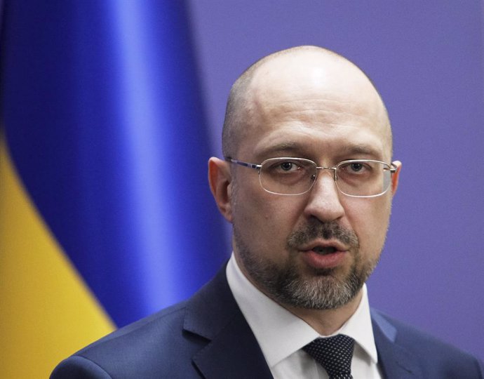 Archivo - March 11, 2020, Kiev, Ukraine: Ukrainian Prime Minister DENYS SHMYGAL speaks during a press conference about preventive measures against the COVID-19 coronavirus in Kiev, Ukraine, on 11 March 2020. Ukrainian government adopted a series of decisi