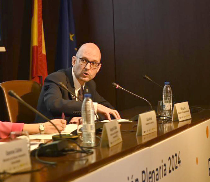 El director general de Innovación, Iván Aitor Lucas, en el el Foro Europeo para la Ciencia, Tecnología e Innovación (Foro Transfiere) en Málaga.