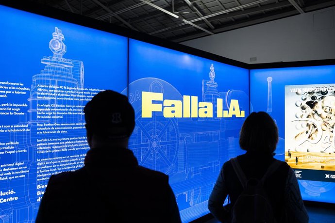 Falla immersiva d'arts digitals, en el Bombas Gens Centre d'Arts Digitals. 