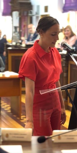 Elena Araque toma posesión como concejala del Ayuntamiento de Jaén.