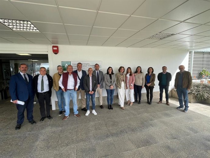 Participantes en la Comisión Provincial de Prevención de Riesgos Laborales.