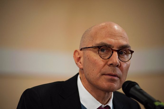 Archivo - January 25, 2023, Bogota, Cundinamarca, Colombia: United Nations High Commissioner for Human Rights Volker Turk during a press conference in Bogota, Colombia, on January 25, 2022.