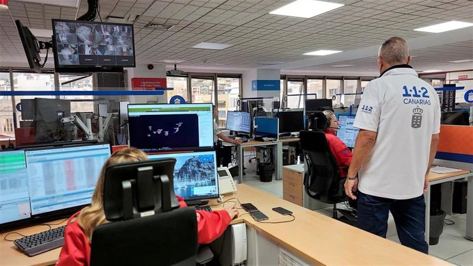 Sala operativa del 112 Canarias