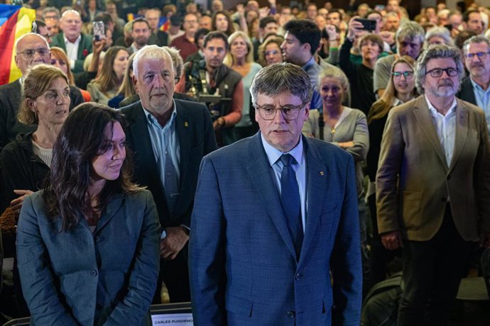 El expresidente de la Generalitat y eurodiputado de Junts, Carles Puigdemont