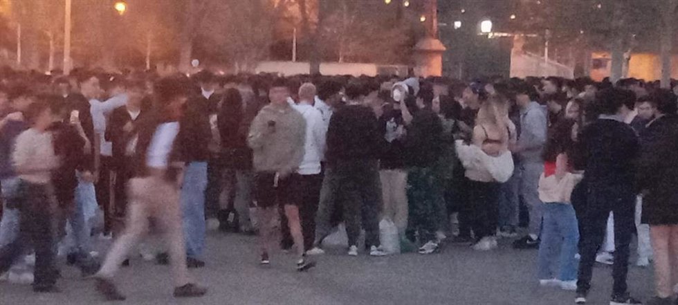 La fiesta en la Escuela de Ingeniería Técnica de la Universidad de Castilla-La Mancha.