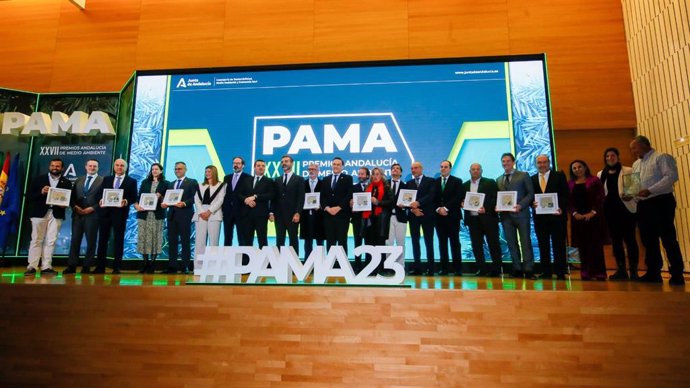 Entrega de premios de los PAMA de 2023 presidida por el consejero de Sostenibilidad, Medio Ambiente y Economía Azul, Ramón Fernández Pacheco.