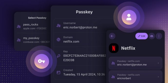 Passkey en Proton Pass