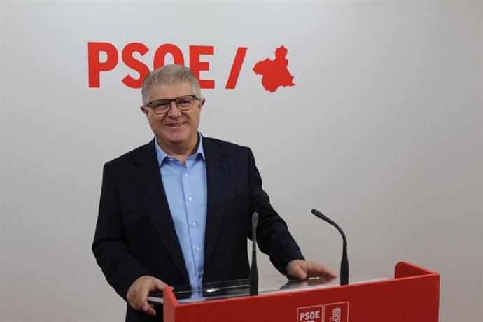 El secretario general del PSOE en la Región de Murcia, Pepe Vélez
